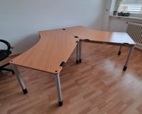 Büroschreibtisch, braun / grau - 2 x vorhanden Rheinland-Pfalz - Neuhofen Vorschau