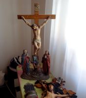 Sehr sehr altes Kruzifix Kreuzigung Kreuz Sakral Holz geschnitzt Bayern - Attenkirchen Vorschau