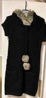 ONLY strickkleid schwarz mit fakefur Bayern - Dietersburg Vorschau