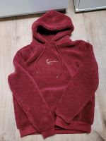 Flauschiger roter Karl Kani Hoodie Hessen - Lollar Vorschau