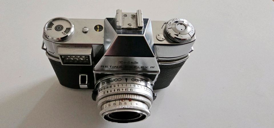 Kodak Retina Reflex III mit Retina-Ysarex Rodenstock Objektiv in Brannenburg