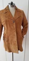 Vintage Damen Velour-Lederjacke im 70er Jahre Look - Sandfarben Bayern - Coburg Vorschau