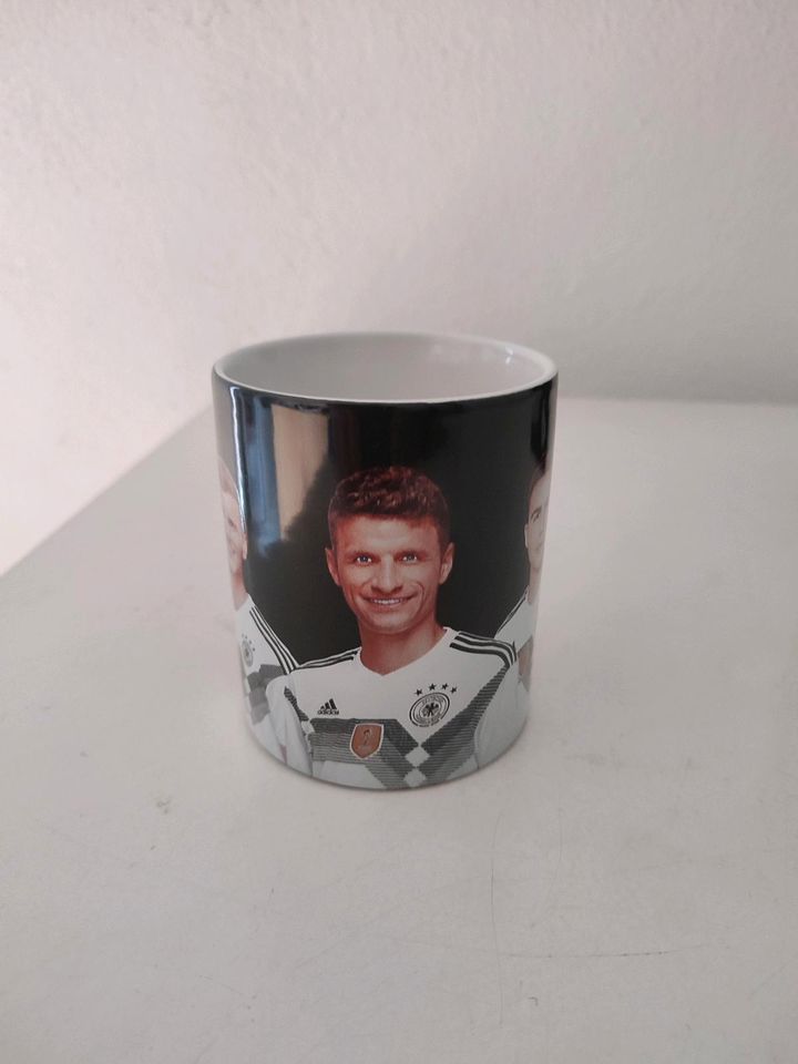 DFB SammeltasseKaffeebecherPott Thomas Müller WM 2018 Sturm in Tauberbischofsheim