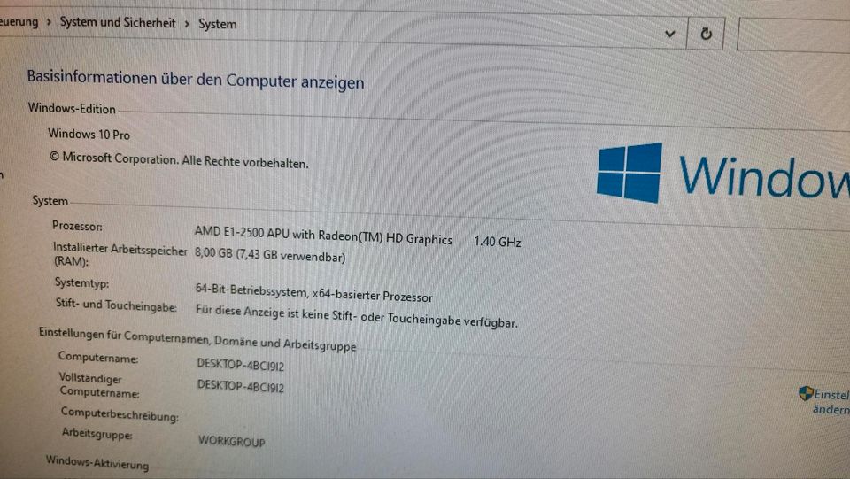 Acer Aspire XC-105 PC Desktop in Sinzig