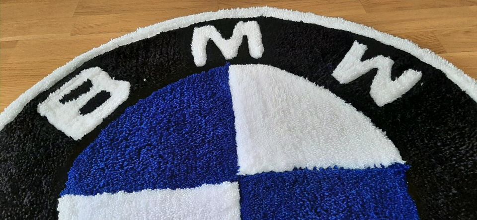 BMW Logo Teppich Handmade