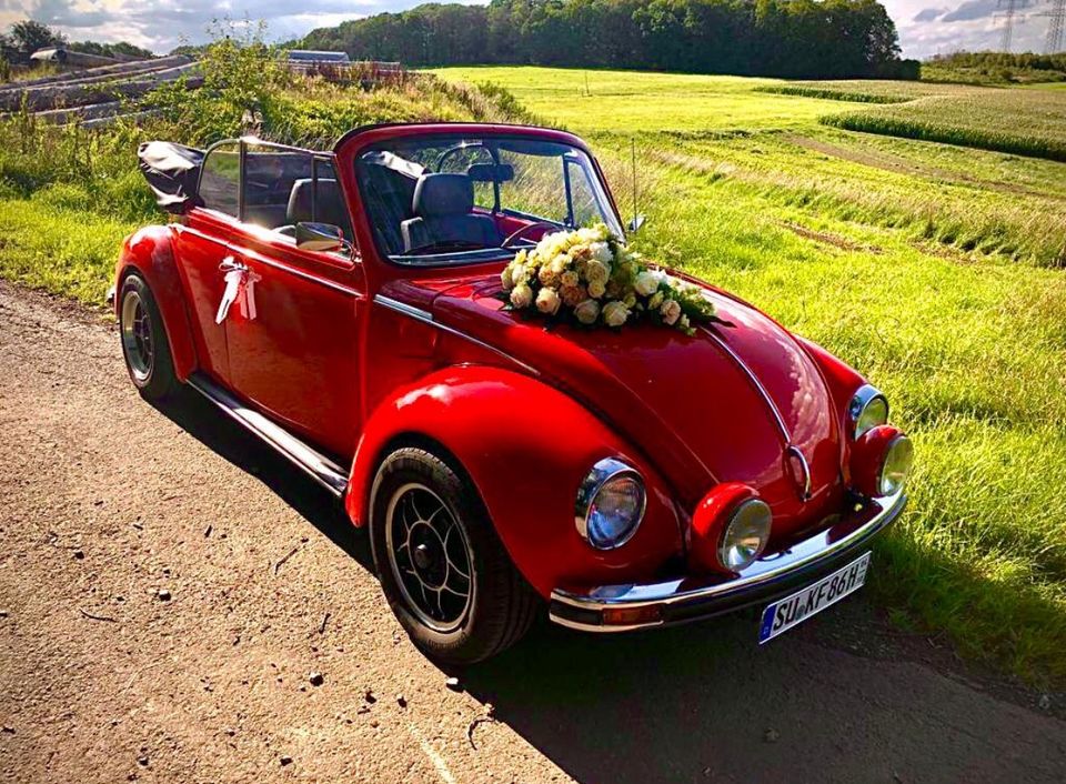 VW Käfer Cabrio Oldtimer Hochzeitsauto Brautauto mieten in Much