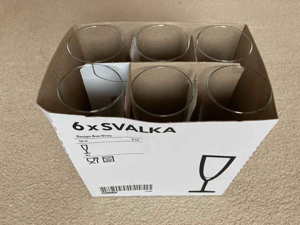 6 neuwertige Sektgläser „Svalka“ von IKEA in Bad Oldesloe