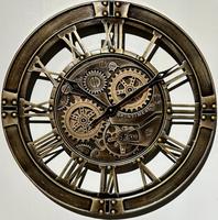 55 cm Spintimes Wanduhr braun bronze Vintage Industrial Metall Zahnrad Animation Wand Uhr Wanddeko Dekoration Zahnräder animiert Nordrhein-Westfalen - Wermelskirchen Vorschau
