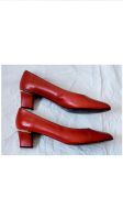 Rote True Vintage Damen Schuhe 70er 80er Echtleder Größe 40 Bielefeld - Brackwede Vorschau