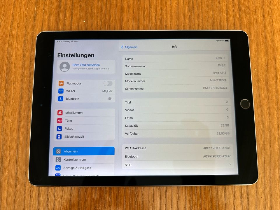 iPad Air 2,  32GB in Böblingen