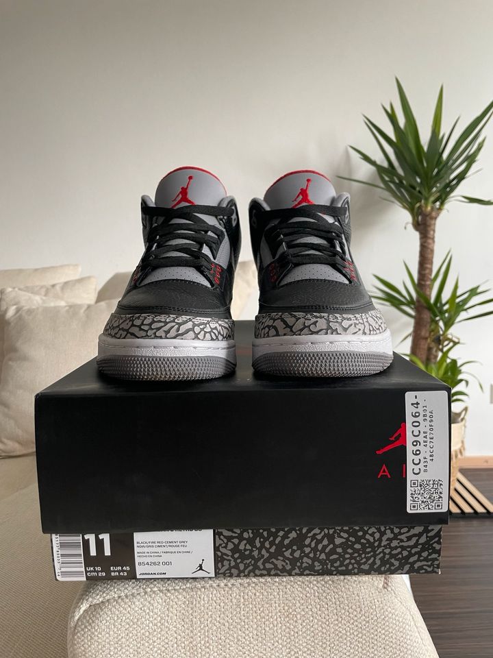 Nike Air Jordan Retro 3 “Black Cement” (2018) in Köln