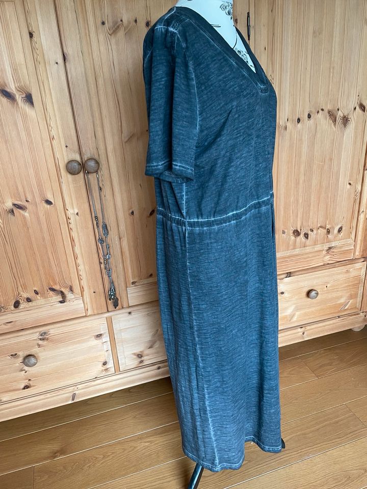 Ulla Popken, Kleid, grau, schöne Waschung, V-Neck, 42-44 in Gelsenkirchen