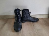 Lederstiefel Stiefeletten Schnürschuhe Gr 39 Cox schwarz Hamburg-Mitte - Hamburg Horn Vorschau