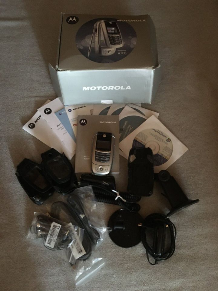 Motorola A 780 mit orig. Zubehör u. Verpackung, sehr rar, Sammler in Höchstadt