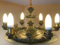 Deckenlampe, Leuchter 6-flammig antik Jugendstil ca.100Jahre alt. Berlin - Spandau Vorschau
