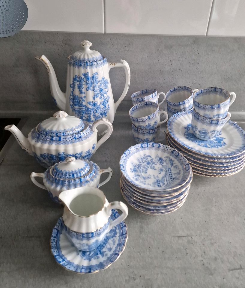 Kaffeeservice China blau 8 teilig in Mettmann