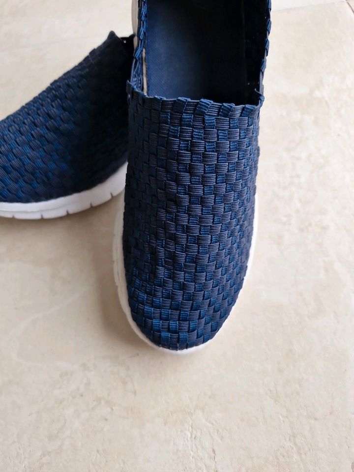 Schuhe Damen, Sneaker, ultraleicht, Textil Gr. 39, dunkelblau in Kamen