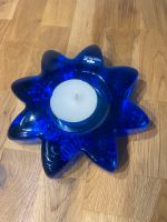 Dekoratives Teelicht in Sternenform aus blauem Glas Nordrhein-Westfalen - Mettmann Vorschau