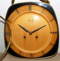 Hermle Wand-Uhr mit Gong Schlag 1950er Jahre Holz Glas Bastler Nordrhein-Westfalen - Schwerte Vorschau