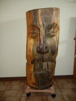 Holzskulptur Kettensägenkunst Tiki Kettensäge Schnitzen Baden-Württemberg - Kraichtal Vorschau