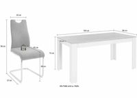 Homexperts Essgruppe Zabona, (Set, 5-tlg), 4 Stühle und 1 Tisch Niedersachsen - Isernhagen Vorschau