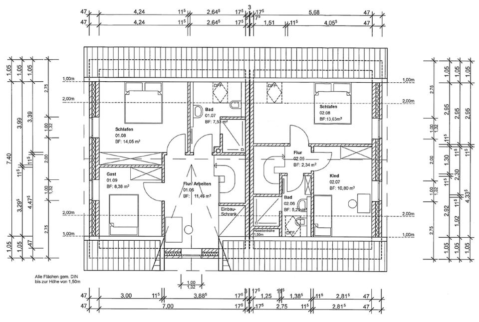 Neuwertige Immobilie mit zwei Wohneinheiten und Solarthermie-Anlage im ruhig gelegenen Baugebiet in Klanxbüll