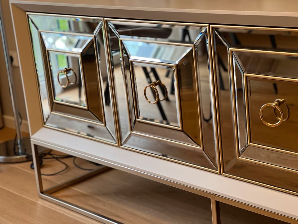 Sideboard gold/beige mit Spiegelung Kommode in Hamburg