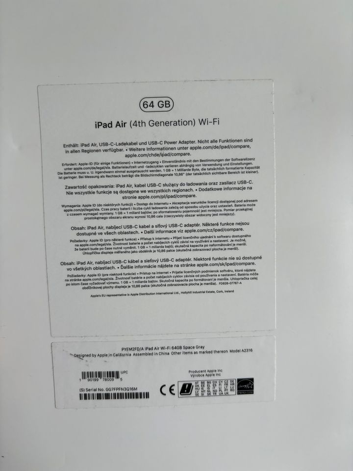 iPad Air 4th Generation 64GB in Liebenscheid