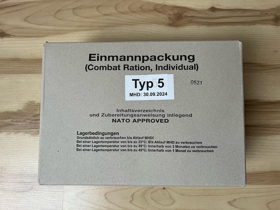 EPA Typ 5 Vegetarisch Bw Bundeswehr Einmannpackung NEU in Chemnitz