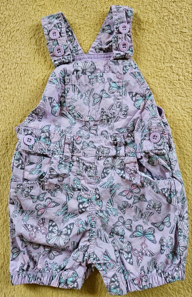 Topomini latzhose kurz gr.62 inkl.Versand lila Blumen jumpsuit in Duderstadt