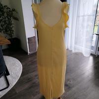 Zara Midikleid Zitronengelb Rüschen Gr. L Bayern - Veitsbronn Vorschau