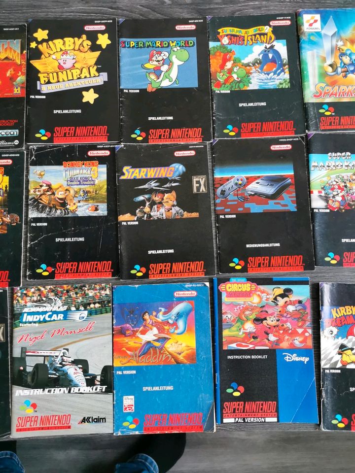 Spiele Anleitungen Super Nintendo N64 Gameboy Classic Advance Nes in Hamm
