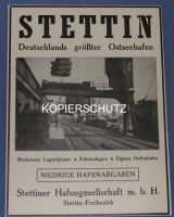 STETTIN Hafengesellschaft Ostseehafen Werbung Reklame Anzeige Schleswig-Holstein - Bad Oldesloe Vorschau