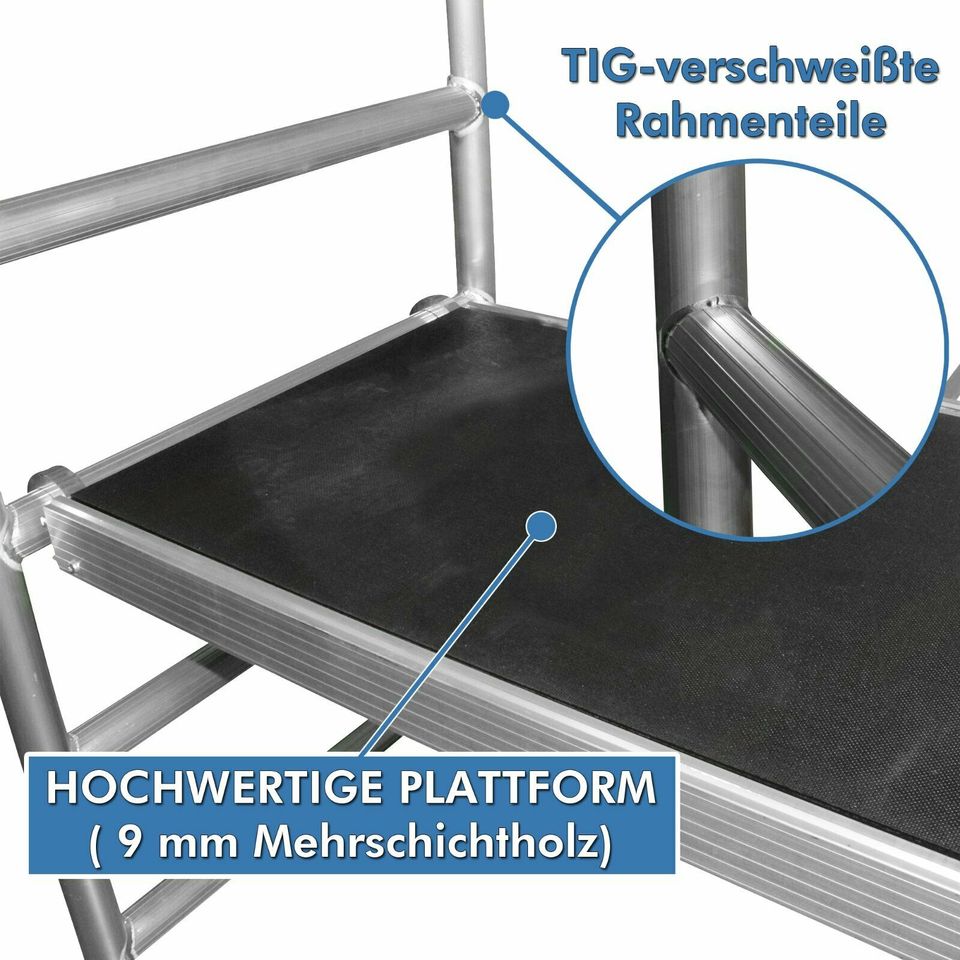 JUMBO XL-Rollgerüst, Fahrgerüst extra lange Plattform, Gerüst in Bad Honnef