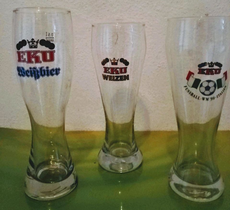 Diverse Bier - Wein - Schnaps - Tee  GLÄSER in Kulmbach