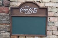 [9915] Coca Cola Kreidetafel Holzoptik Retro Reklame Werbung Baden-Württemberg - Hockenheim Vorschau