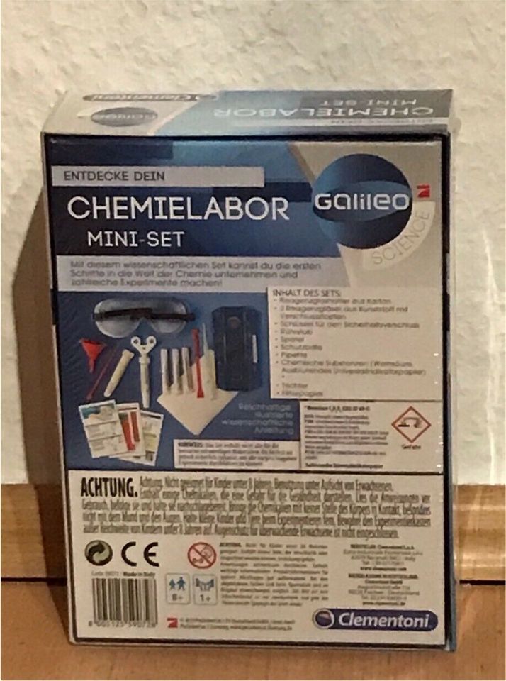 CHEMIELABOR MINI SET CLEMENTONI GALILEO NEU OVP in Adorf-Vogtland