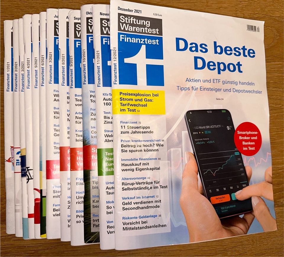 Finanztest 2018, 2019, 2020, 2021 - alle Hefte, top Zustand in Bochum