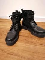 schwarze Lederschuhe, Damenschuh, schwarze Boots Zign Niedersachsen - Hardegsen Vorschau