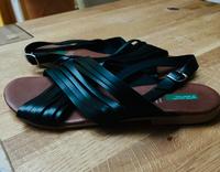 schwarze Benetton Sandalen Bayern - Niedernberg Vorschau