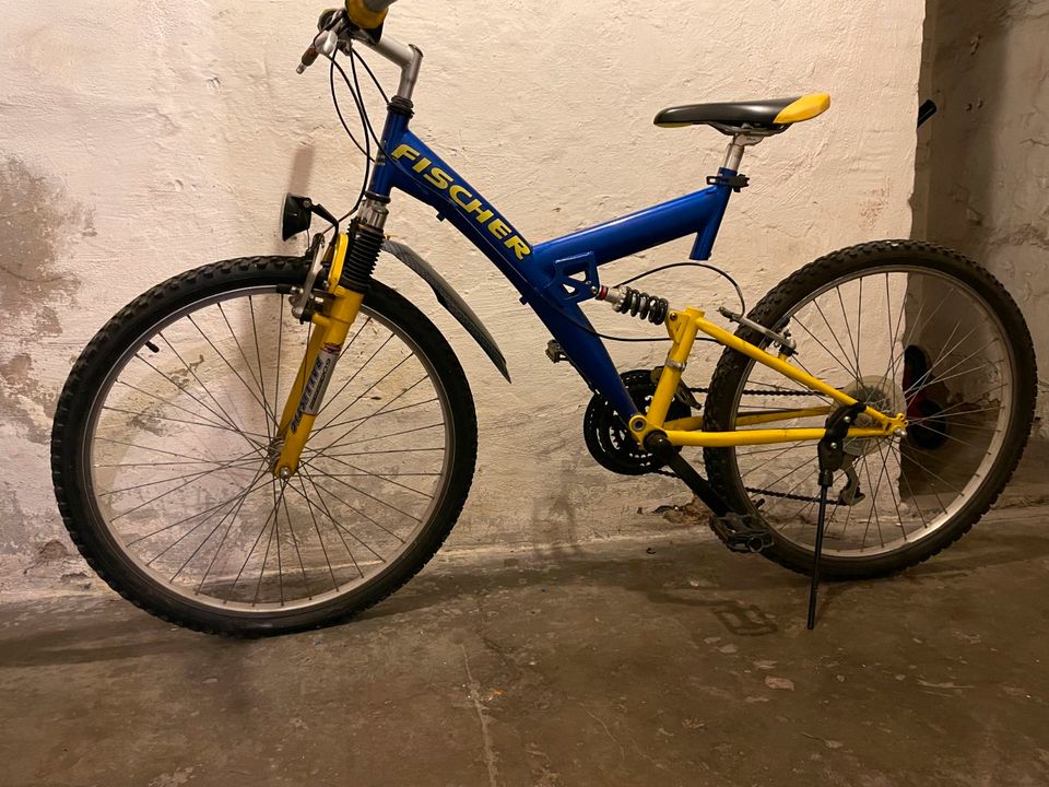 BMX Fischer Alu Rad Fahrrad 26 Zoll Blau Gelb in Duisburg