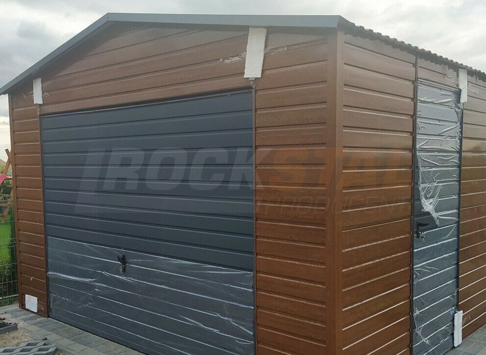 PREMIUM Blechgarage Garage 4x3m Fertiggarage Lager Carport in Wittgensdorf