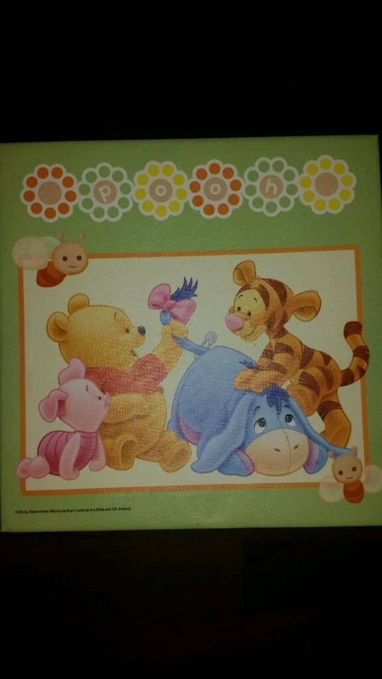 2 x Winnie Pooh Bilder Bild Winnie the Pooh Puuh Leinwand in Overath