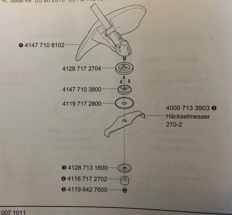 Neu! Stihl Häckselmesser 4000 713 3903 in Legden