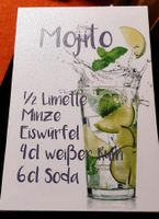 Mojito Cocktail Keilrahmen Bild Niedersachsen - Detern Vorschau