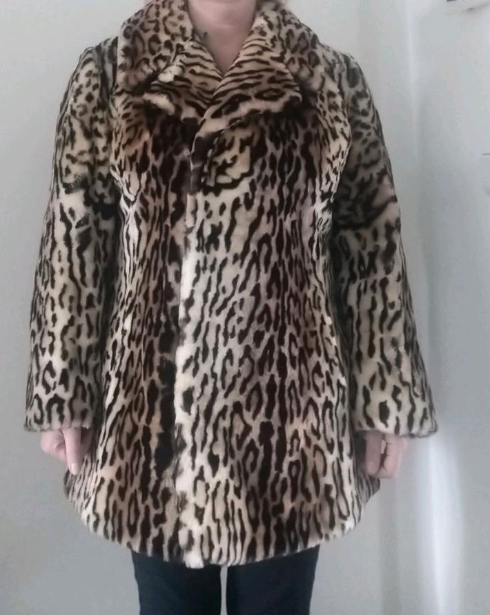 Lammfelljacke Lammfellmantel M 38 retro Leo Leoprint in Dresden