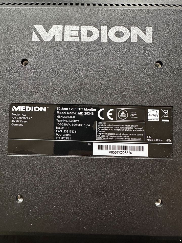 Medion Monitor 20 Zoll MD 20346 in Pulheim