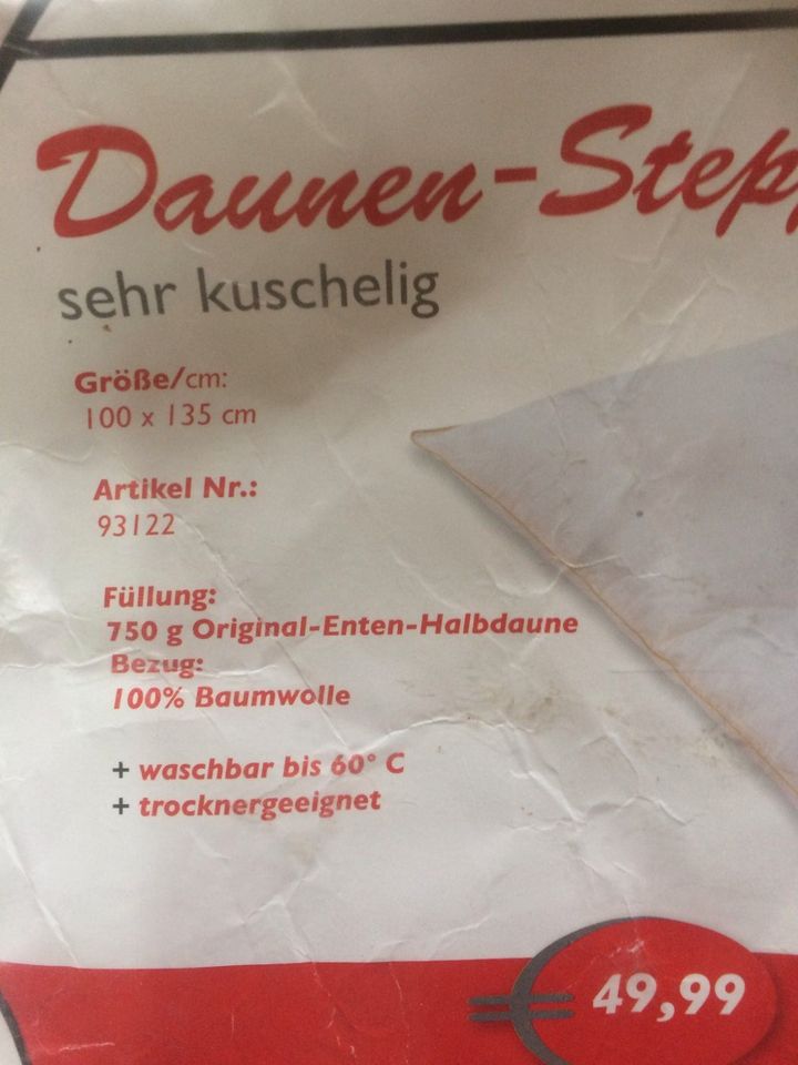 Neue Daunendecke für Kinder 100/135 in Gaimersheim