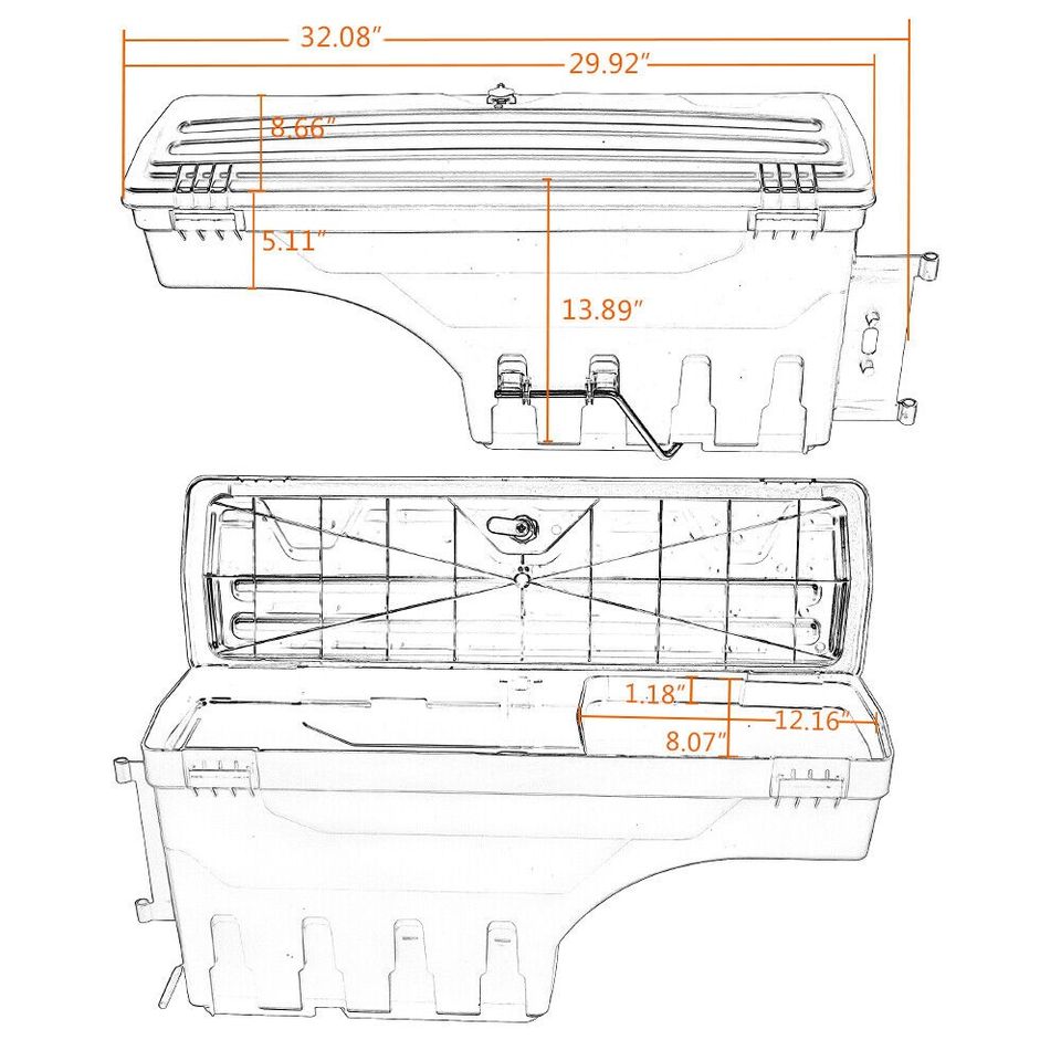 Swing Case Storage Box, Dodge RAM 02-18 und Classic, Satz rechts in Wermelskirchen