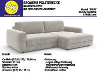 Sofa Couch Wohnlandschaft L Form Modern Breitcord beige Nordrhein-Westfalen - Mettingen Vorschau